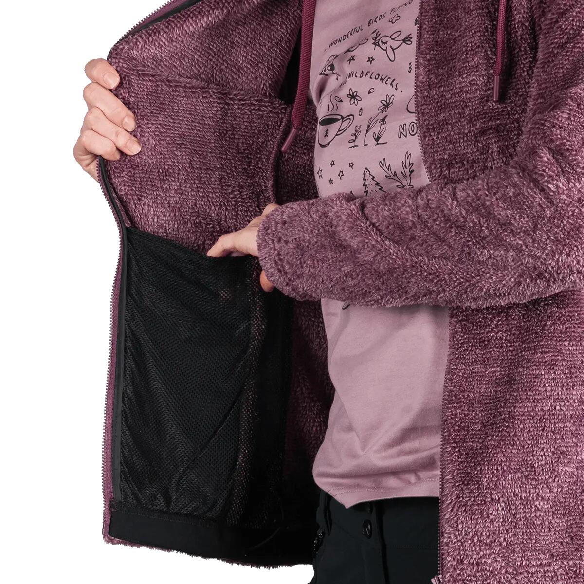 Dámský outdoorový flísový svetr v melanžovém stylu LACY 8/9
