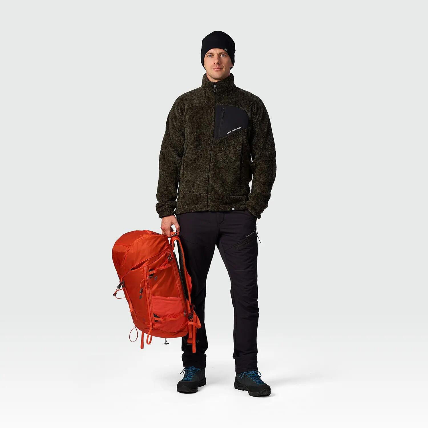 Pánský aktivní fleece svetr SEBA, sherpa fleece, regular střih 4/8