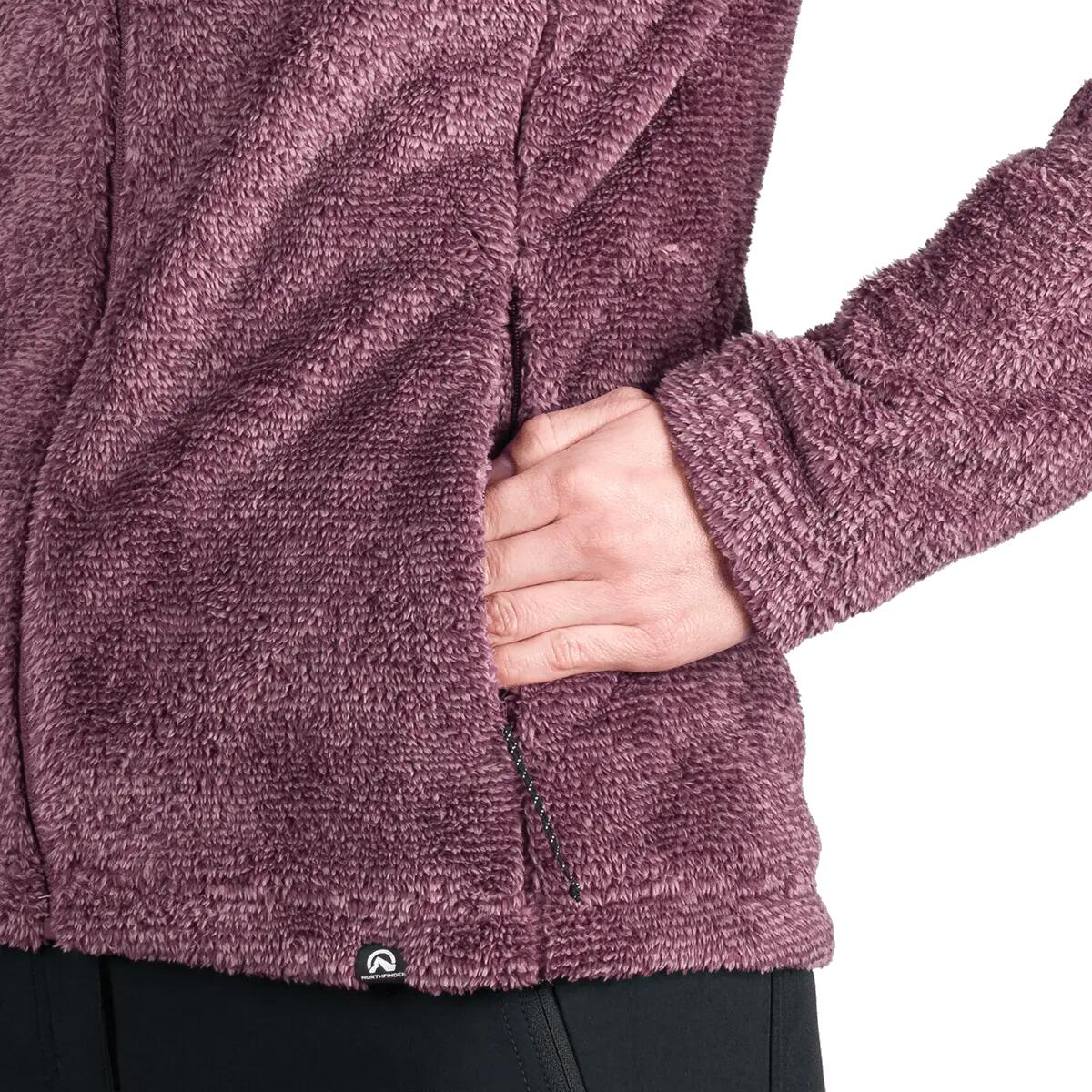 Dámský outdoorový flísový svetr v melanžovém stylu LACY 6/9