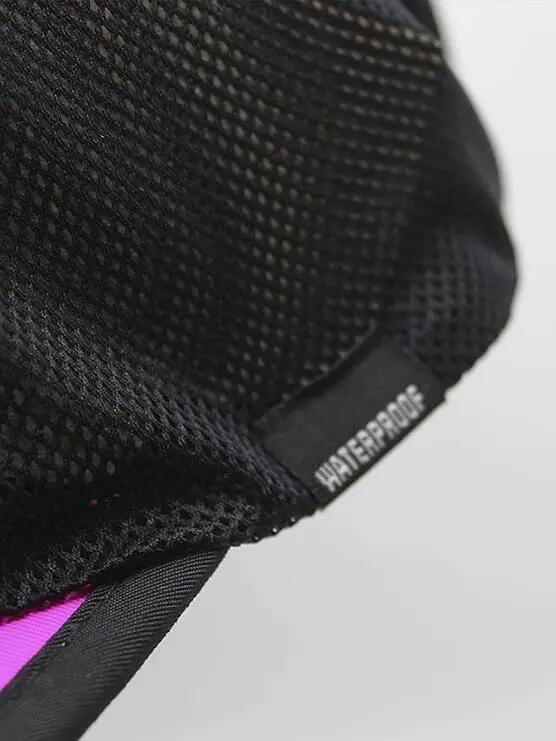 Boné de 5 painéis - Corrida - Reciclado - Impermeável - Adulto (Rosa Neon) 3/3