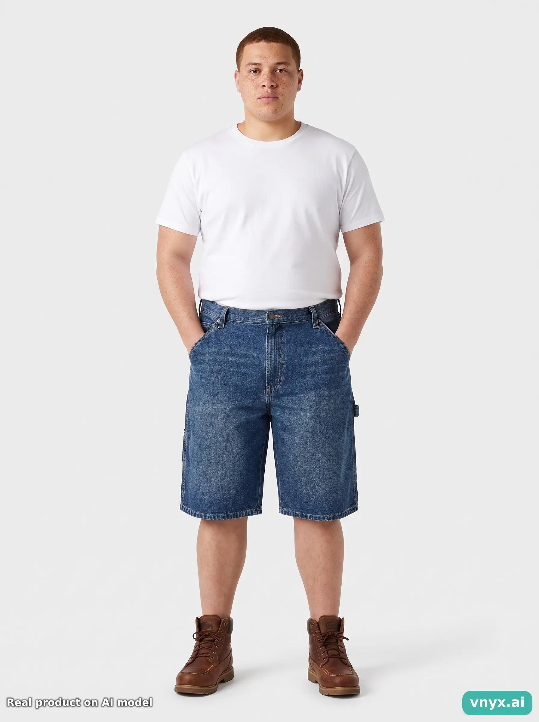 Second Life - Vintage Dickies Shorts Mid-Blue Men W35 5/6
