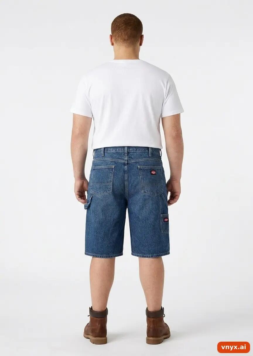Second Life - Vintage Dickies Shorts Mid-Blue Men W35 3/6