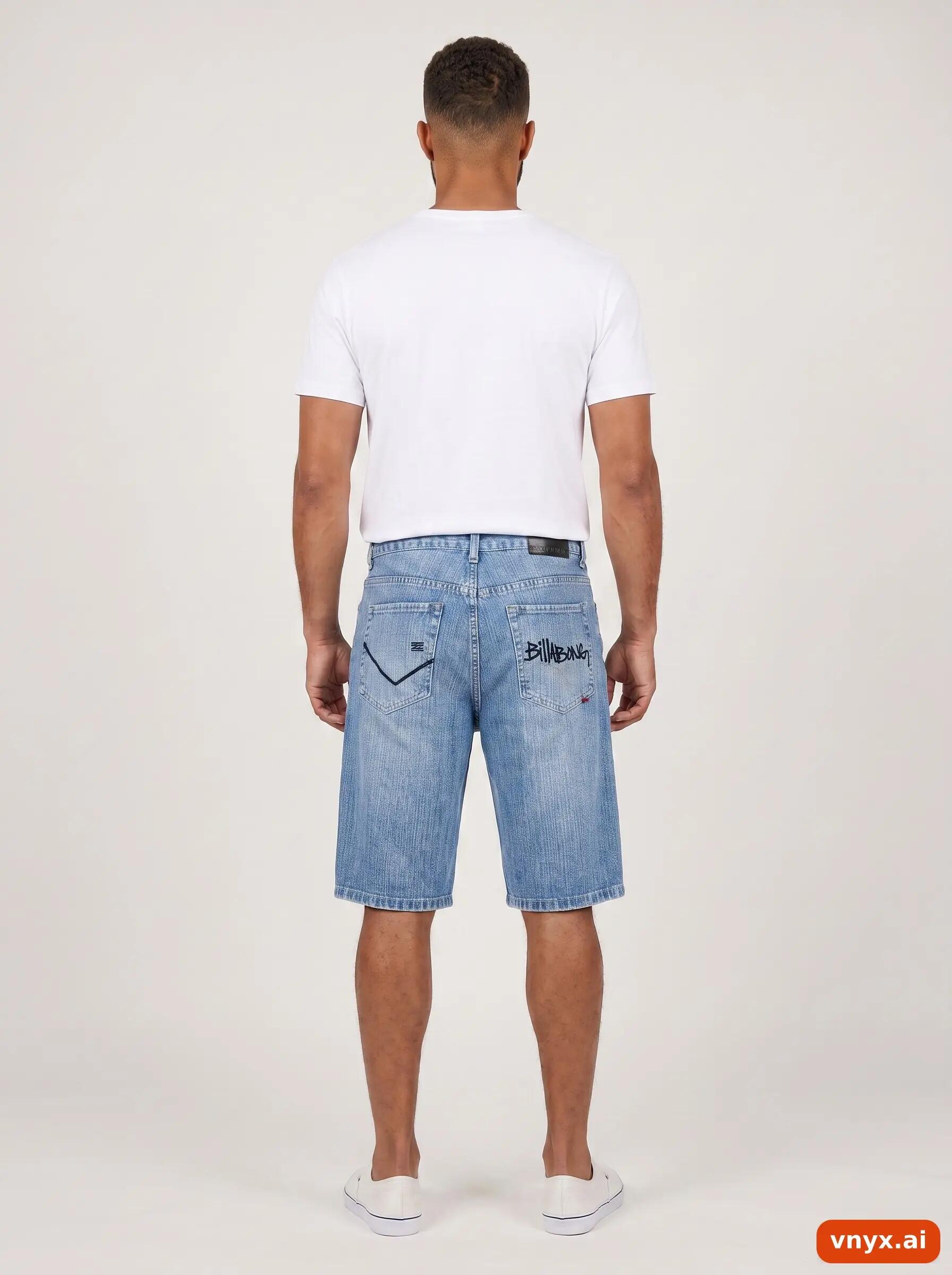 Second Life - Vintage Billabong Light Blue Shorts Men W38 2/6