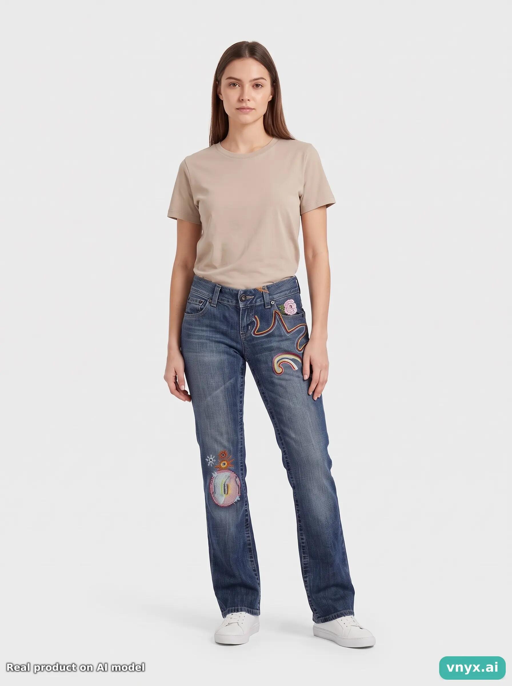Second Life - Vintage Replay Dark Blue Jeans Women W29 L32 6/6