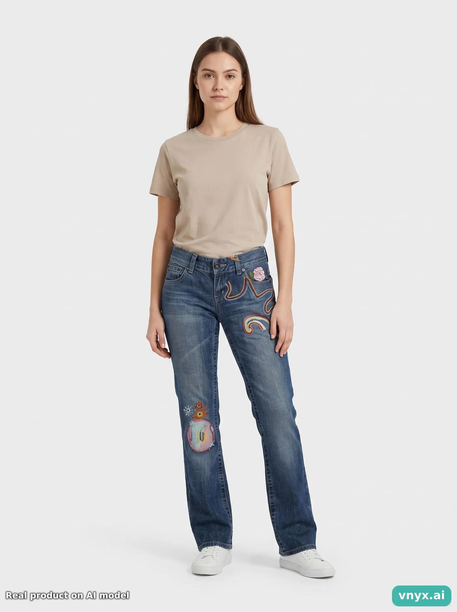 Second Life - Vintage Replay Dark Blue Jeans Women W29 L32 3/6