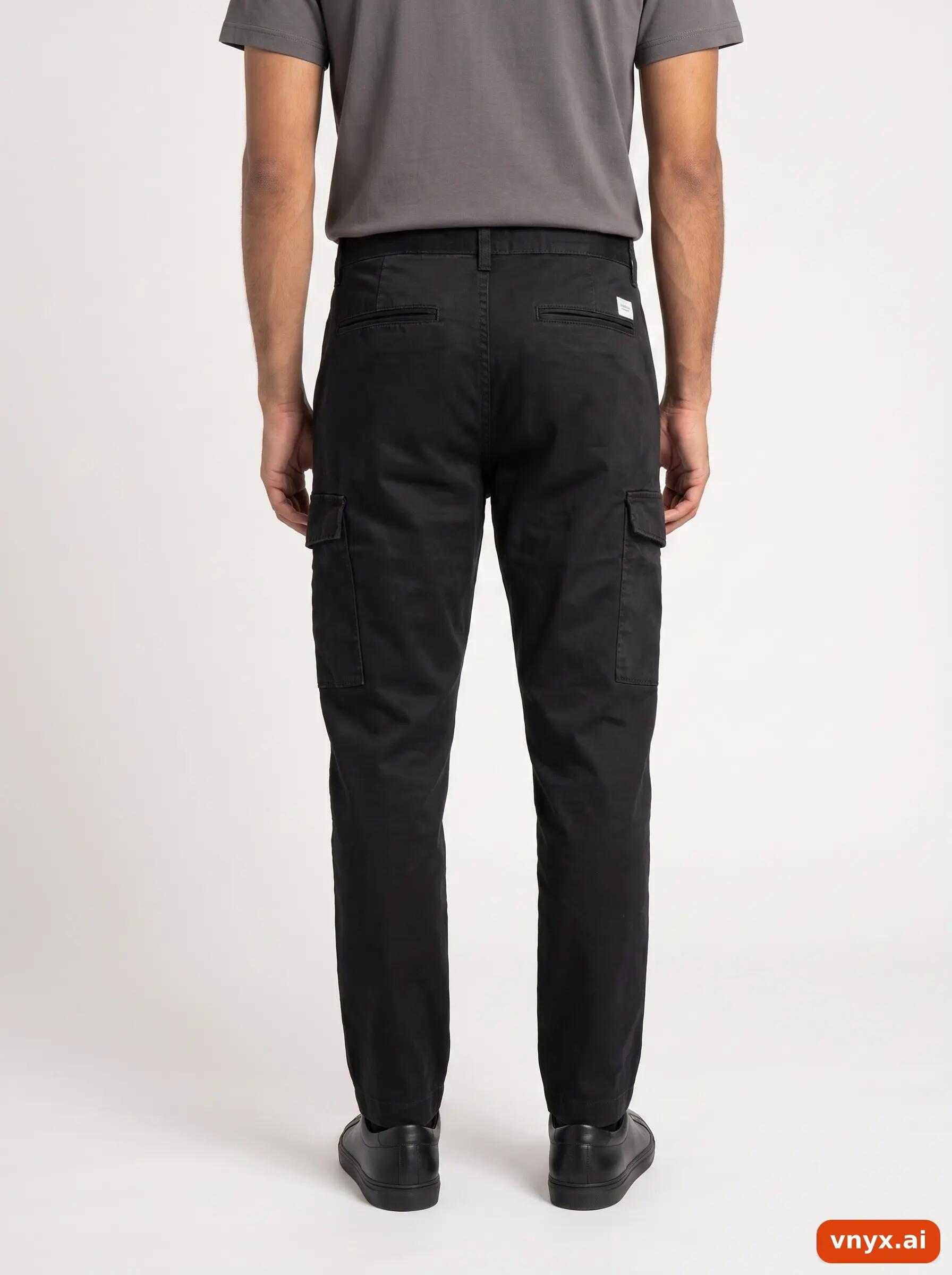 Second Life - Vintage Jack & Jones Black Trousers Men W32 L32 2/6