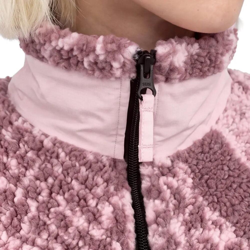 Dames sherpa fleecejack voor Boreas-W Pink Roze 5/7
