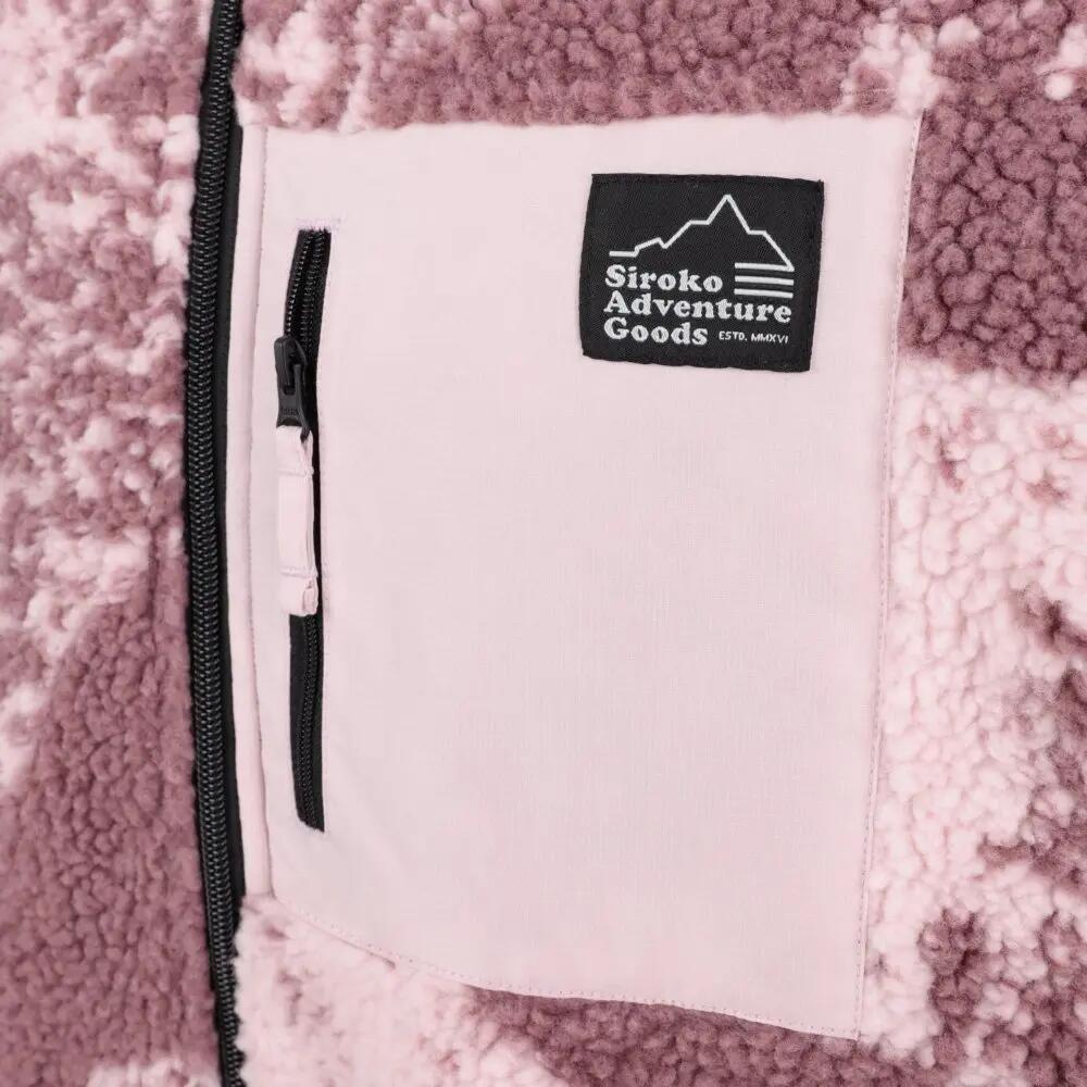 Dames sherpa fleecejack voor Boreas-W Pink Roze 4/7