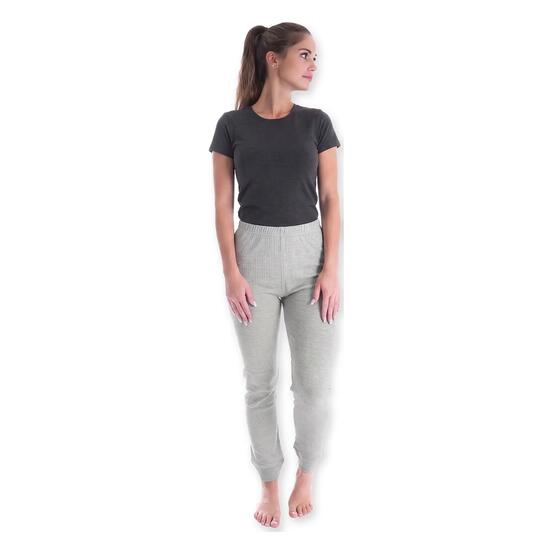 Damen Skiunterhose lange Unterhose Funktionsunterhose mit Innenfleece Baumwolle