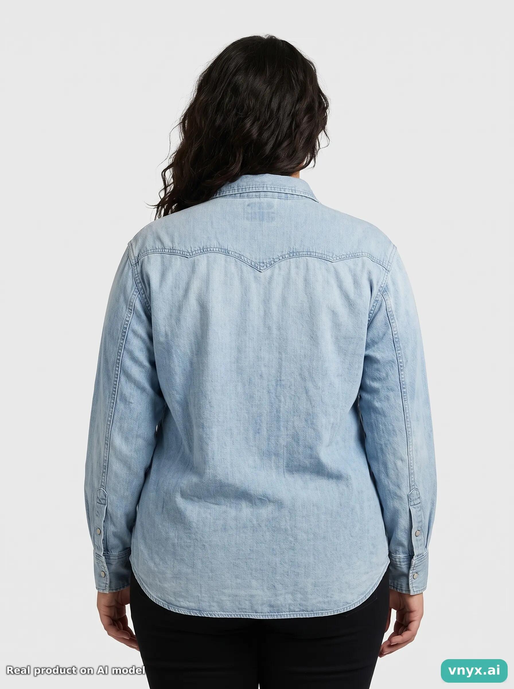 Second Life - Vintage Levi's Light Blue Shirt Women L 2/6
