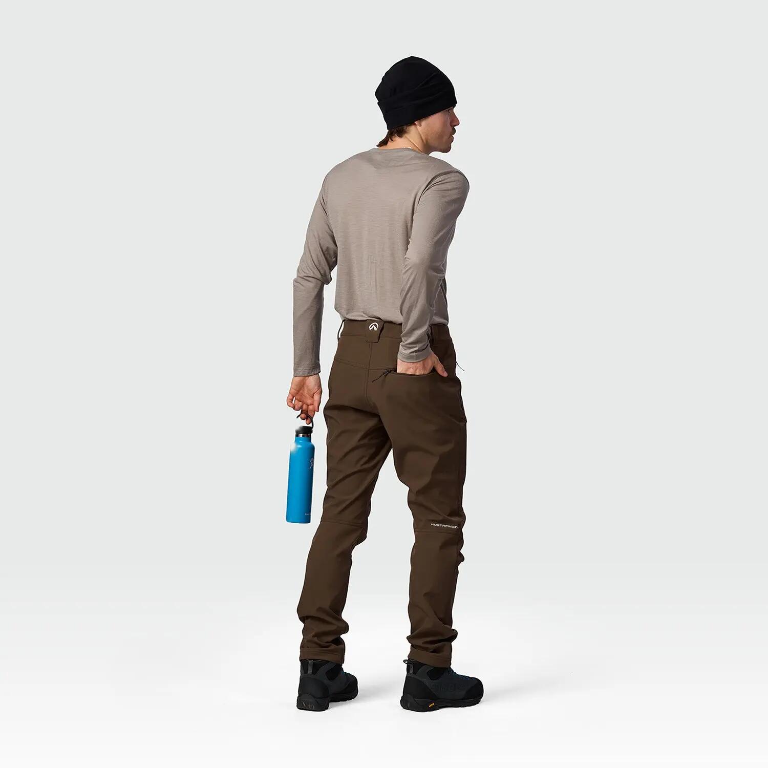 Pánské trekingové kalhoty GOBERTO, 3vrstvý softshell 6/7