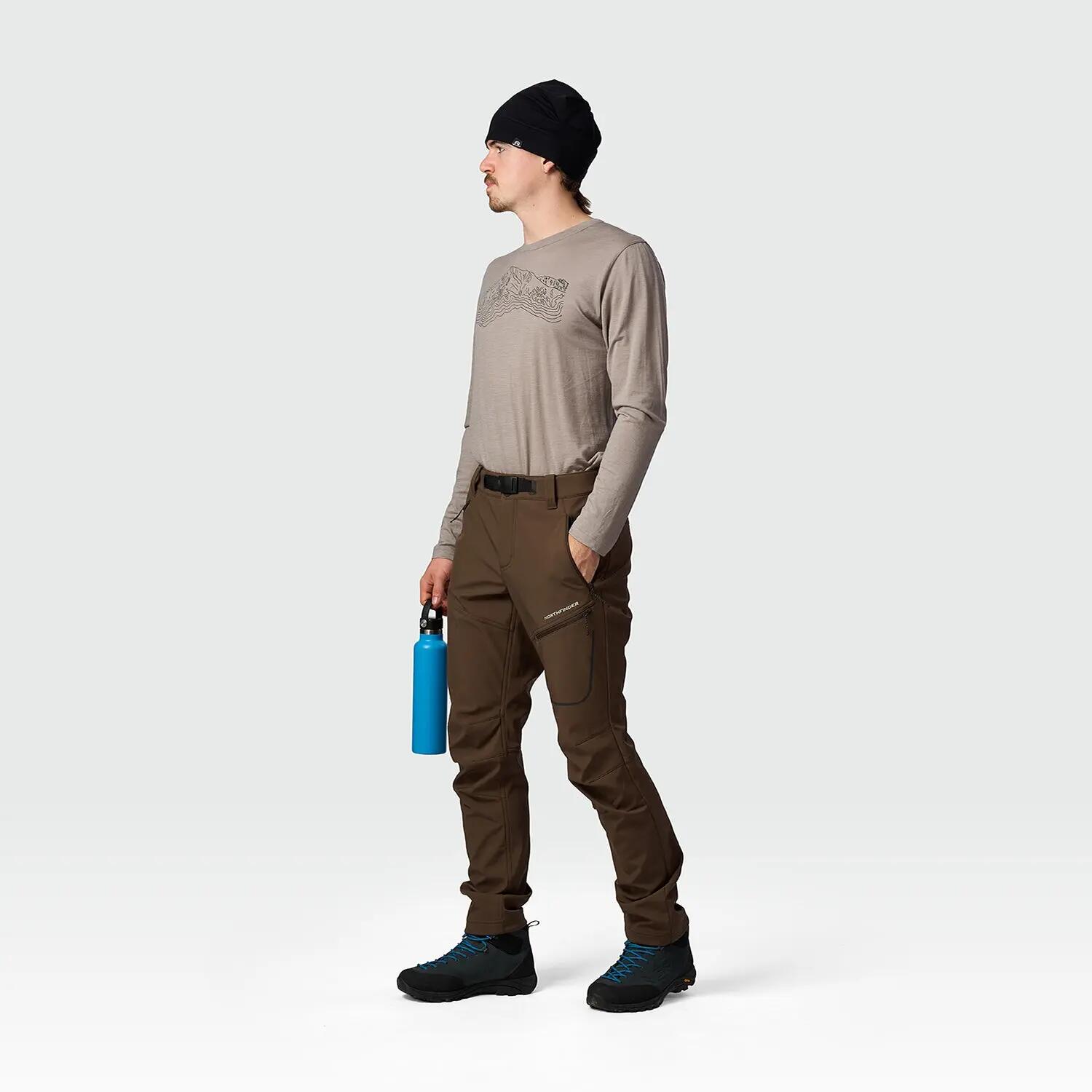Pánské trekingové kalhoty GOBERTO, 3vrstvý softshell 4/7