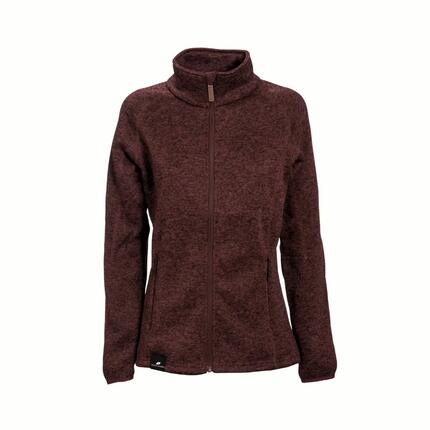Strick Fleecejacke mit Pile ohne Kapuze