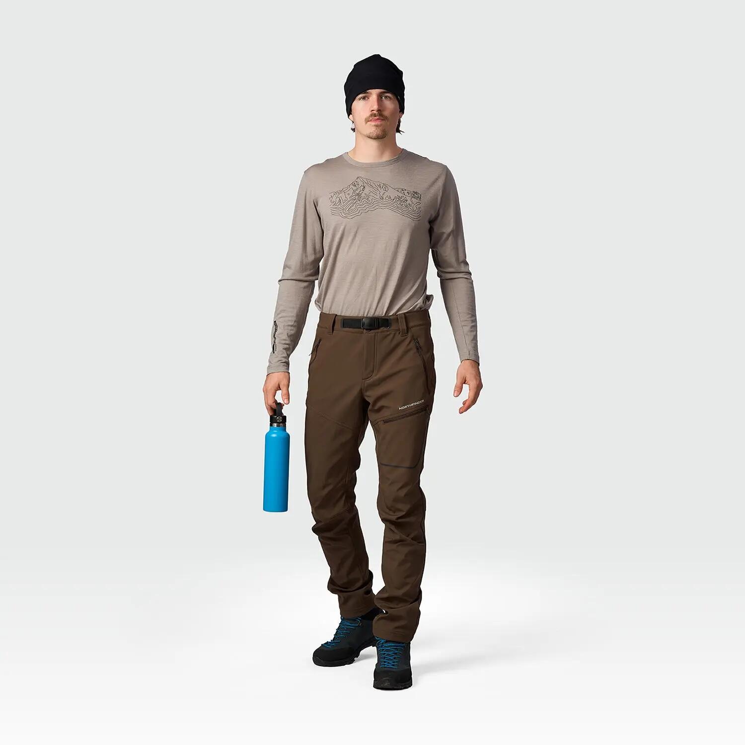 Pánské trekingové kalhoty GOBERTO, 3vrstvý softshell 2/7