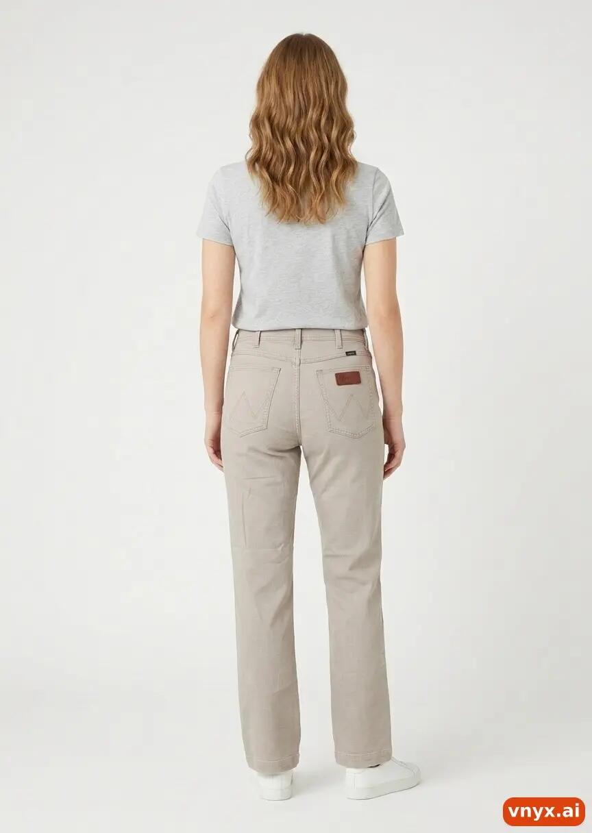 Second Life - Vintage Wrangler Muted Beige Jeans Women W40 3/6