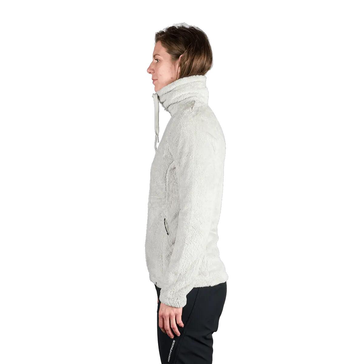 Dámský outdoorový flísový svetr v melanžovém stylu LACY 3/8