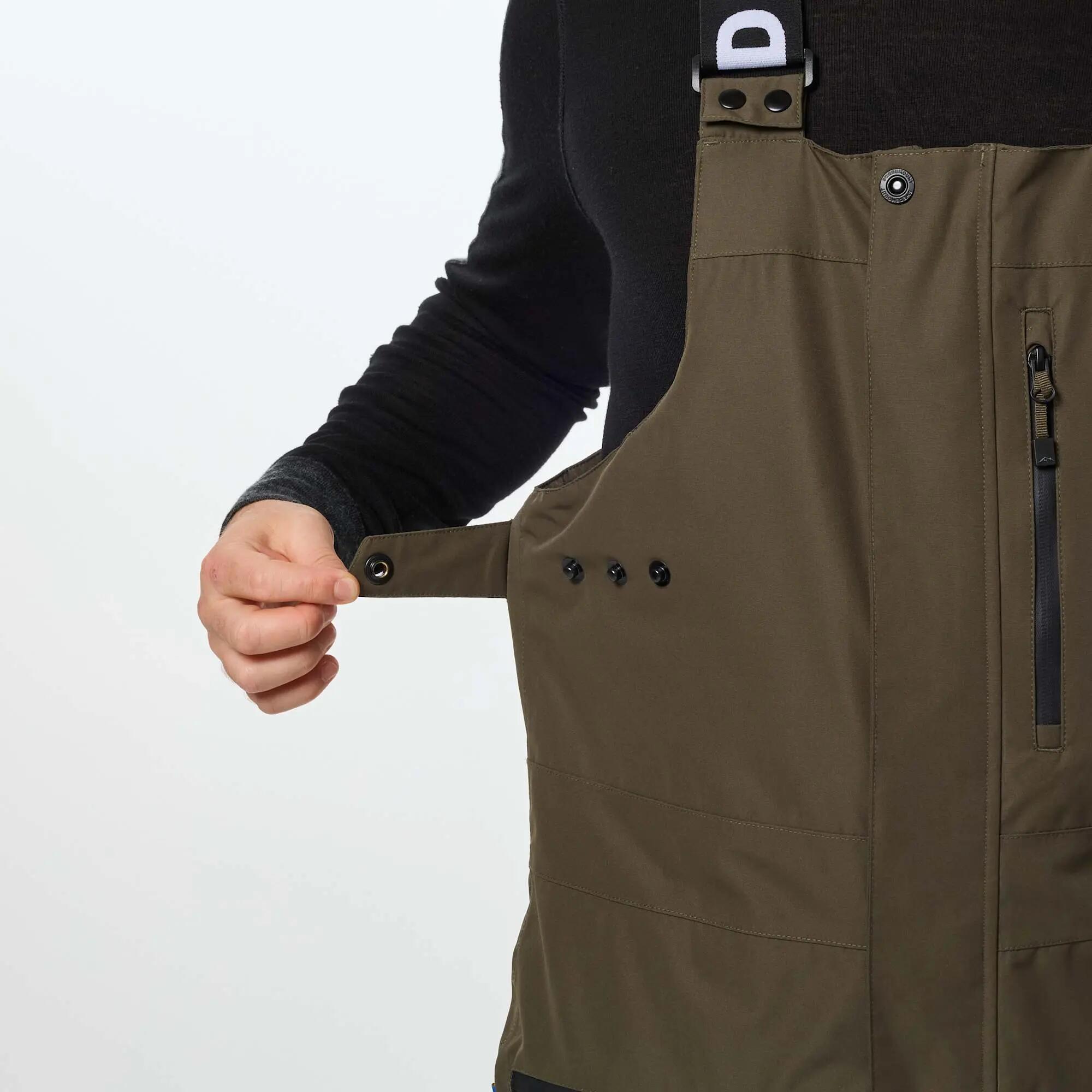 Pantaloni Con Bretelle Sci Uomo Impermeabile Freeride 9/14