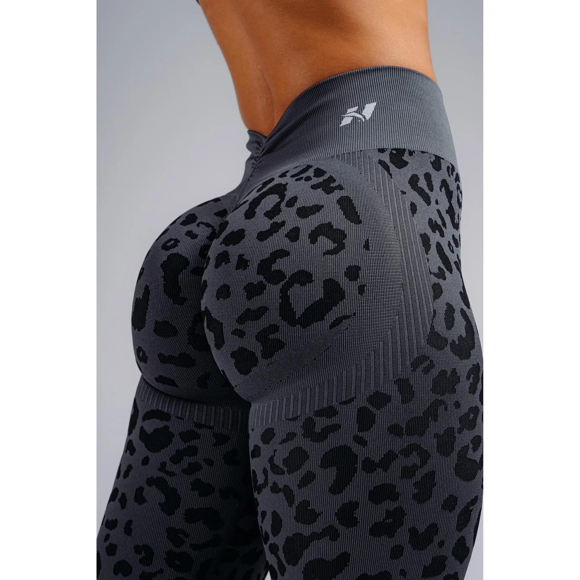 Push-Up Kompressionsleggings mit Leopardenmuster PRIMAL 849 BLACK LEOPARD 3/5
