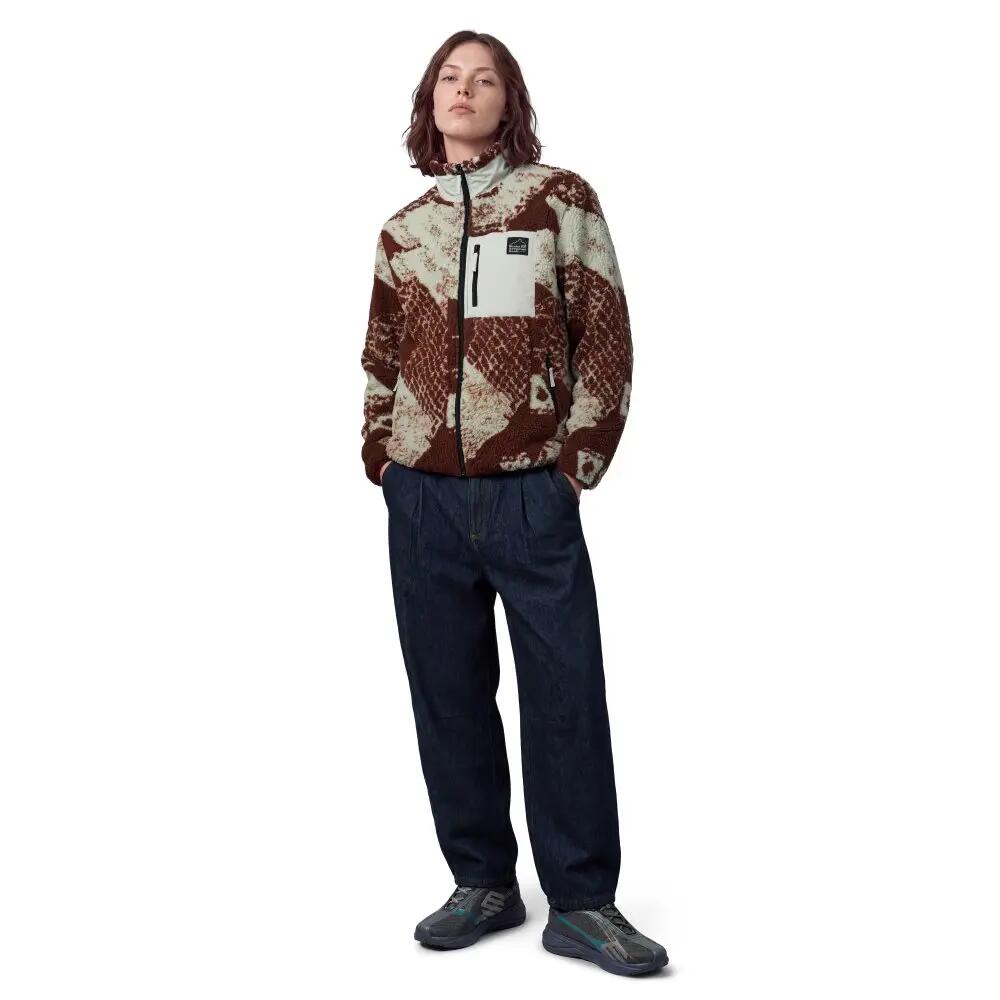 Damska kurtka z polaru sherpa Siroko Boreas-W Green 3/7