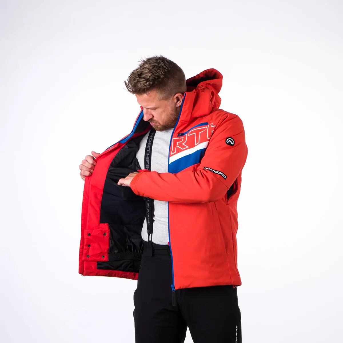 Pánská trendová lyžařská zateplená bunda s plnou výbavou softshell 3L NATHAN 9/12