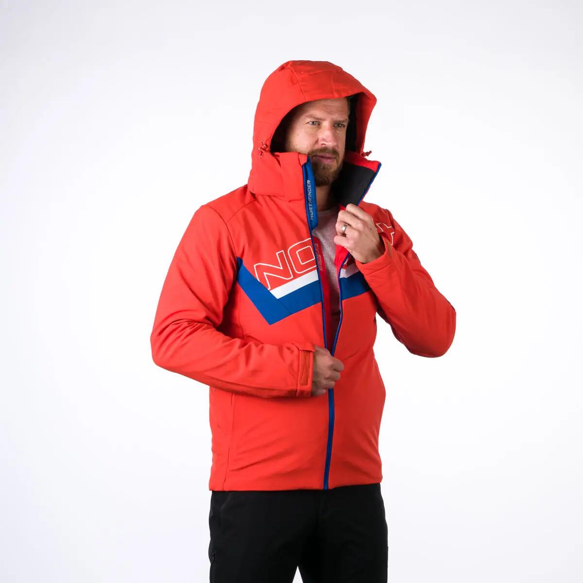 Pánská trendová lyžařská zateplená bunda s plnou výbavou softshell 3L NATHAN 6/12