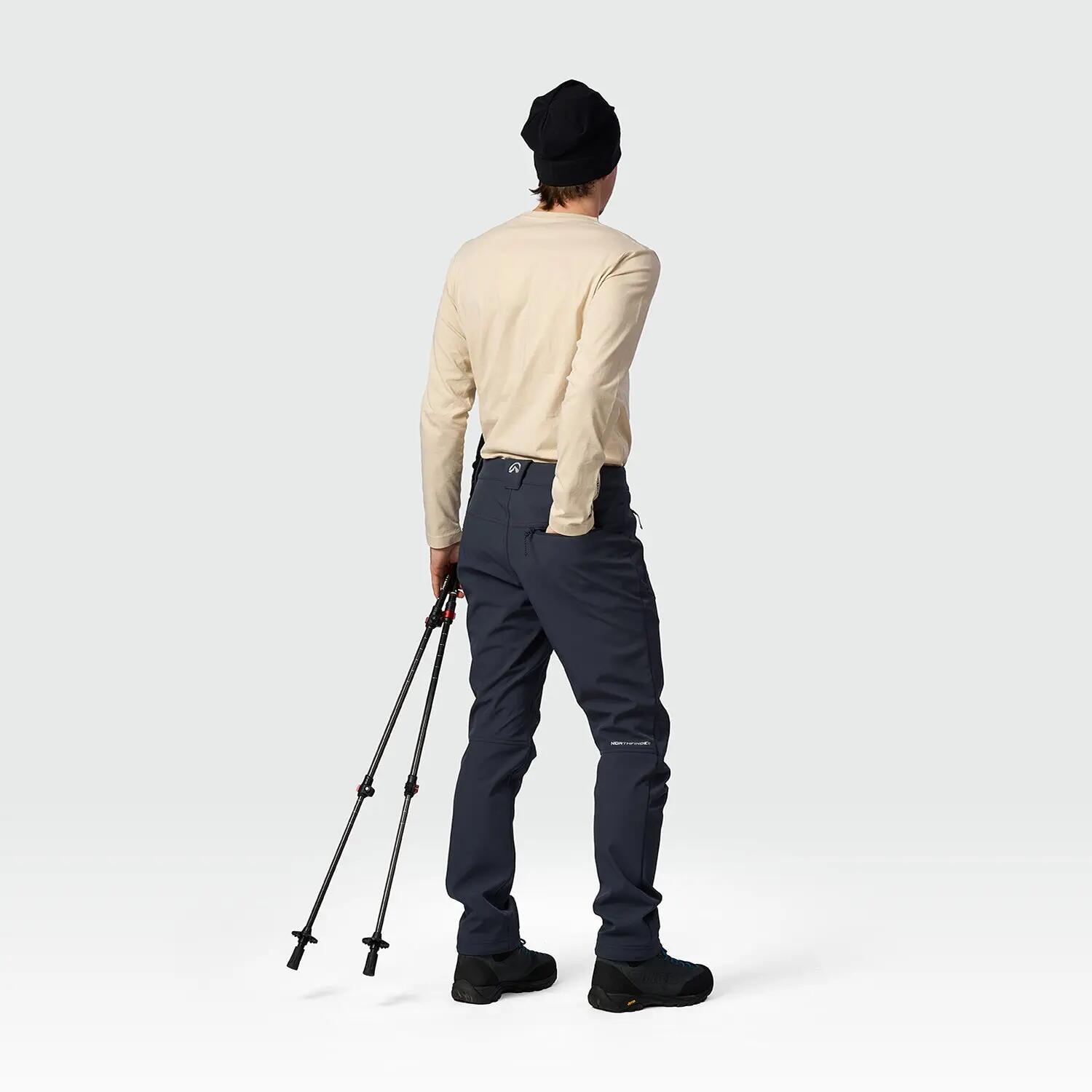 Pánské trekingové kalhoty GOBERTO, 3vrstvý softshell 4/6