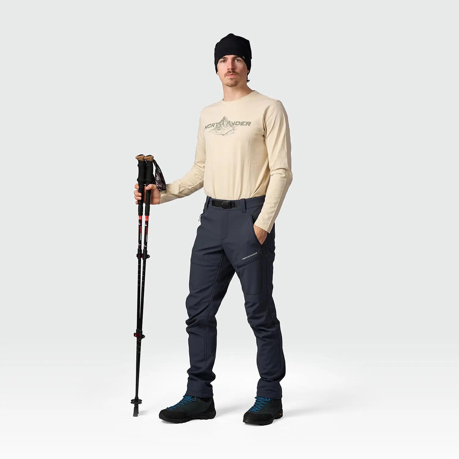 Pánské trekingové kalhoty GOBERTO, 3vrstvý softshell 3/6