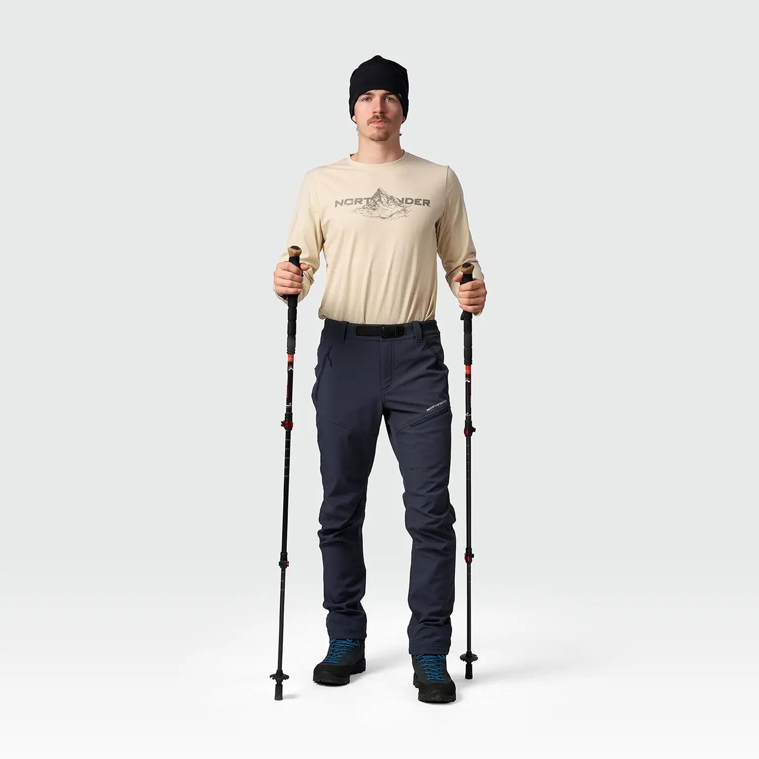 Pánské trekingové kalhoty GOBERTO, 3vrstvý softshell 2/6