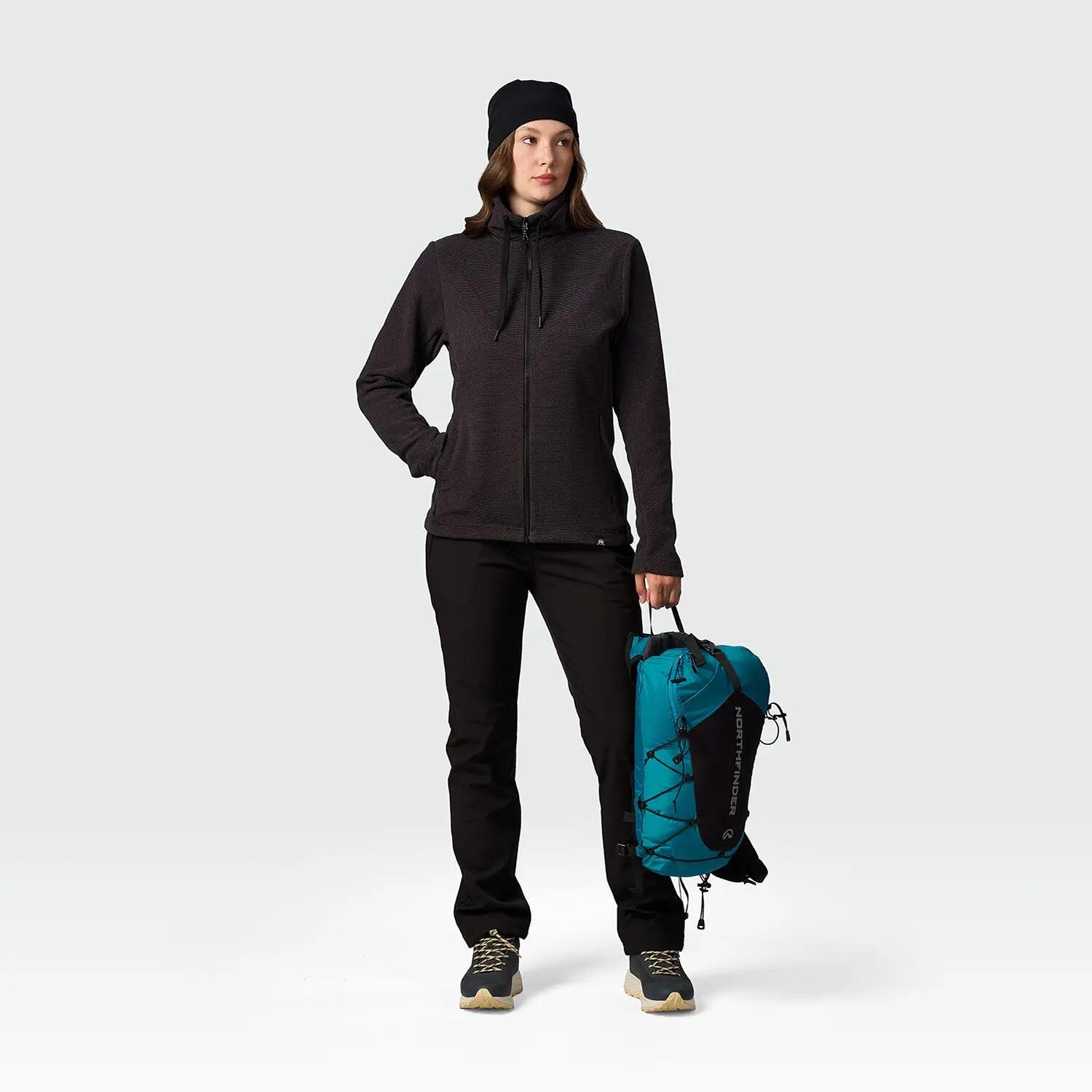 IZEBEL dámský outdoorový fleece svetr, střední vrstva 2/9