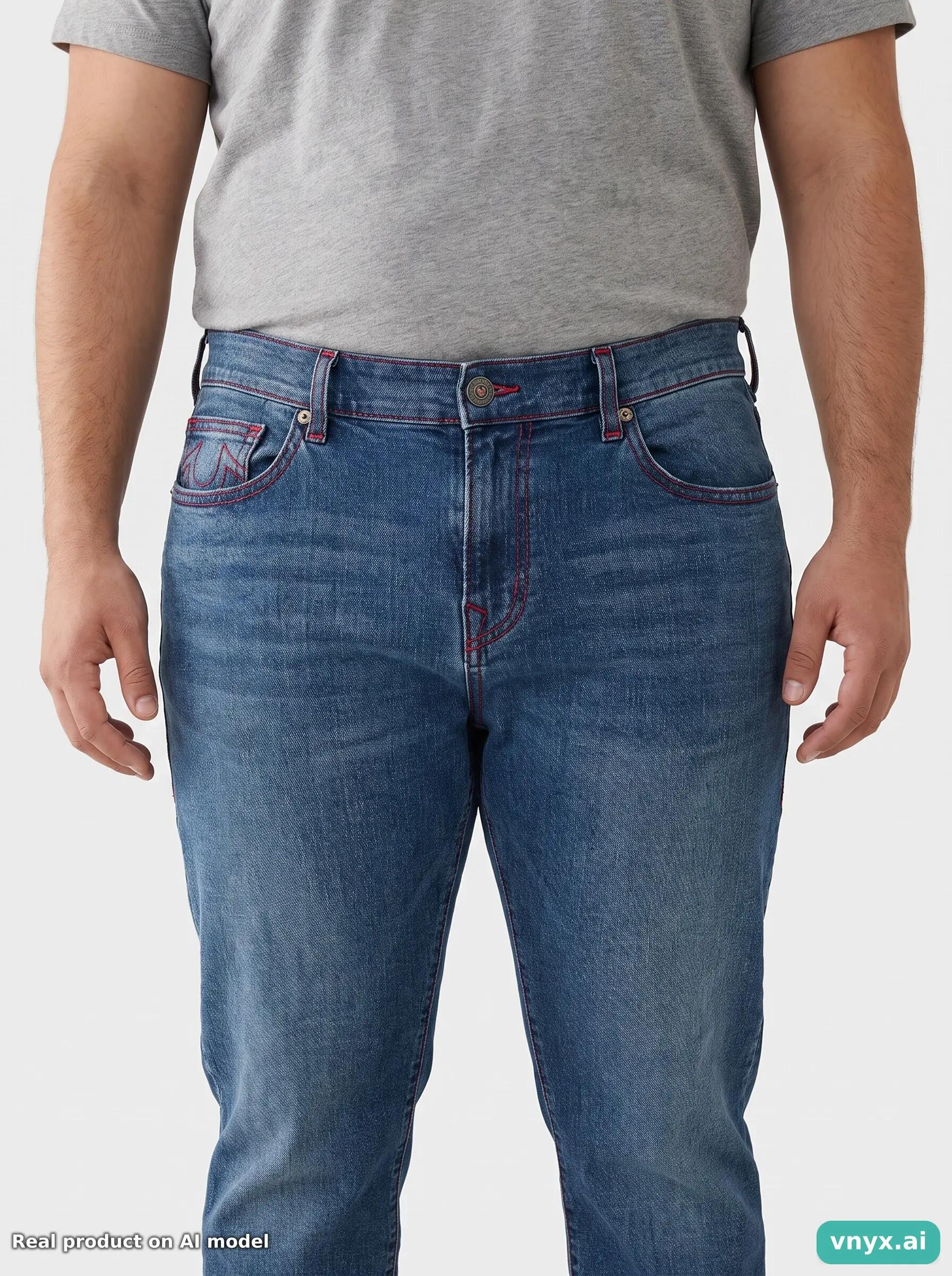 Second Life - Vintage True Religion Dark Blue Jeans Men W38 6/6