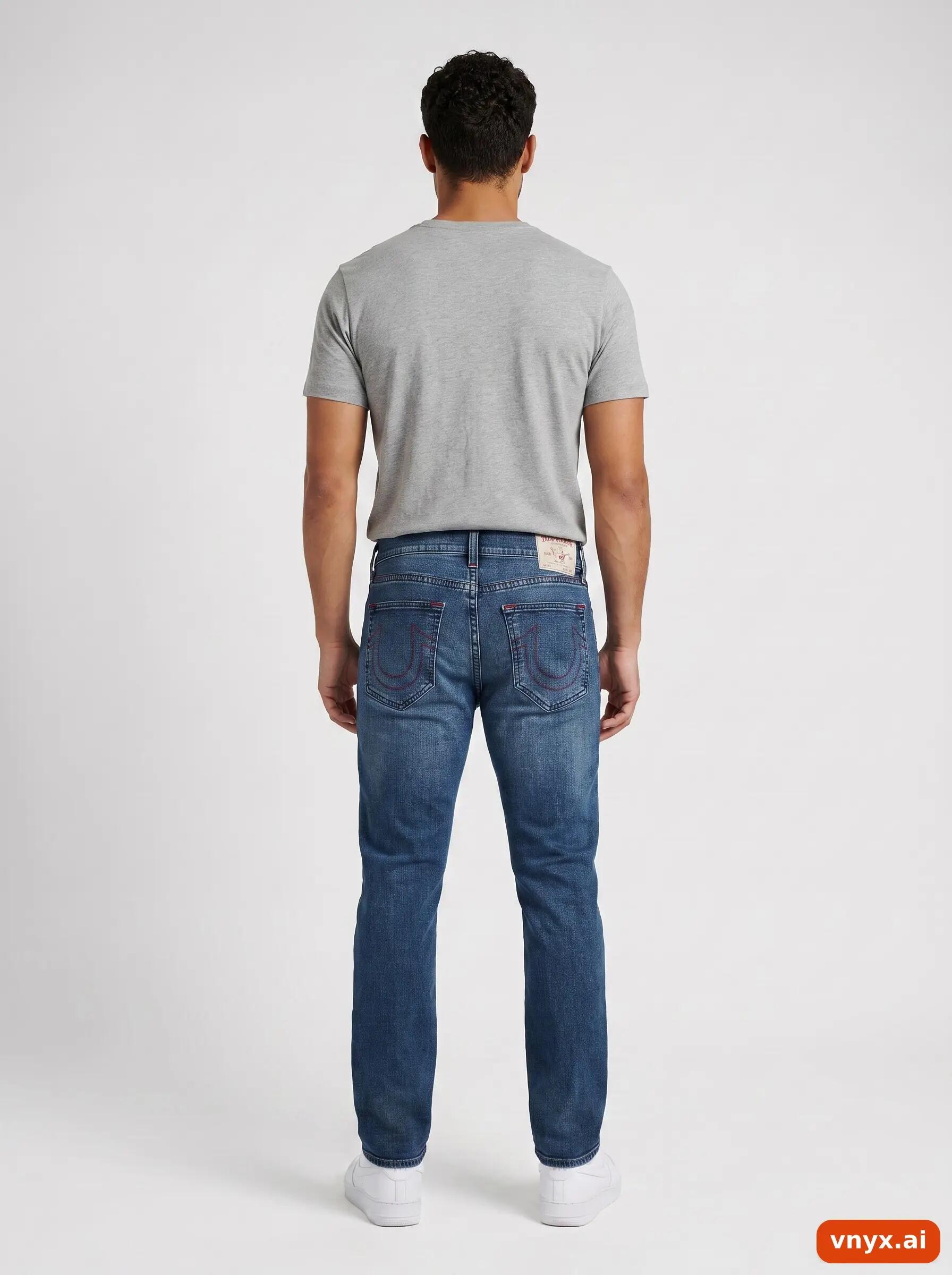 Second Life - Vintage True Religion Dark Blue Jeans Men W38 4/6