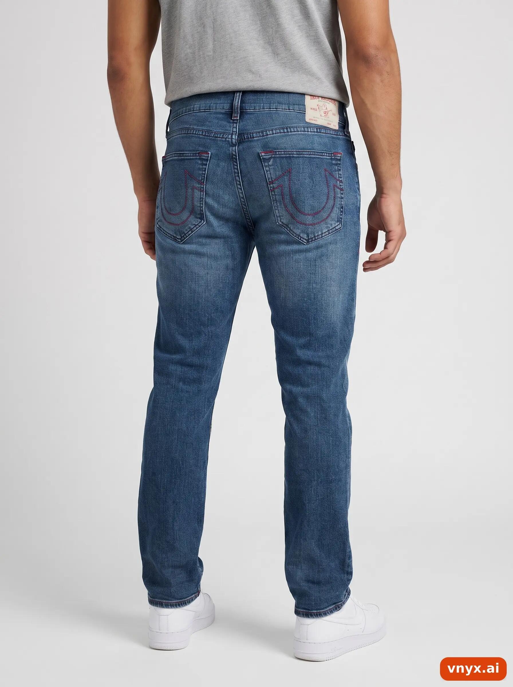 Second Life - Vintage True Religion Dark Blue Jeans Men W38 2/6
