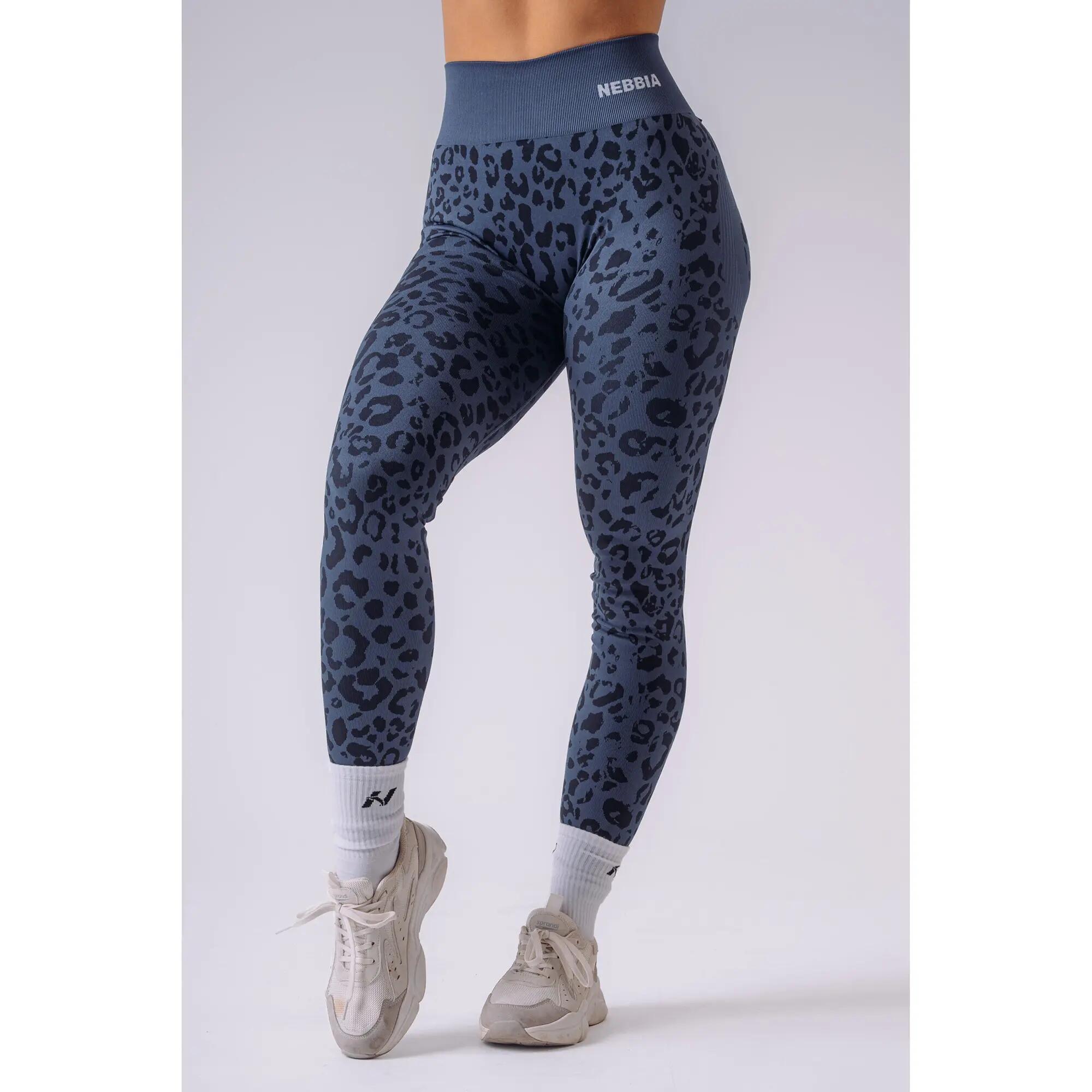 Push-Up Kompressionsleggings mit Leopardenmuster PRIMAL 849 Dunkelblaue 2/5