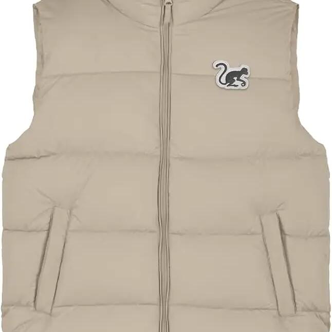 Prešívaná vesta - recyklovaný polyester - pánska/dámska (béžová)