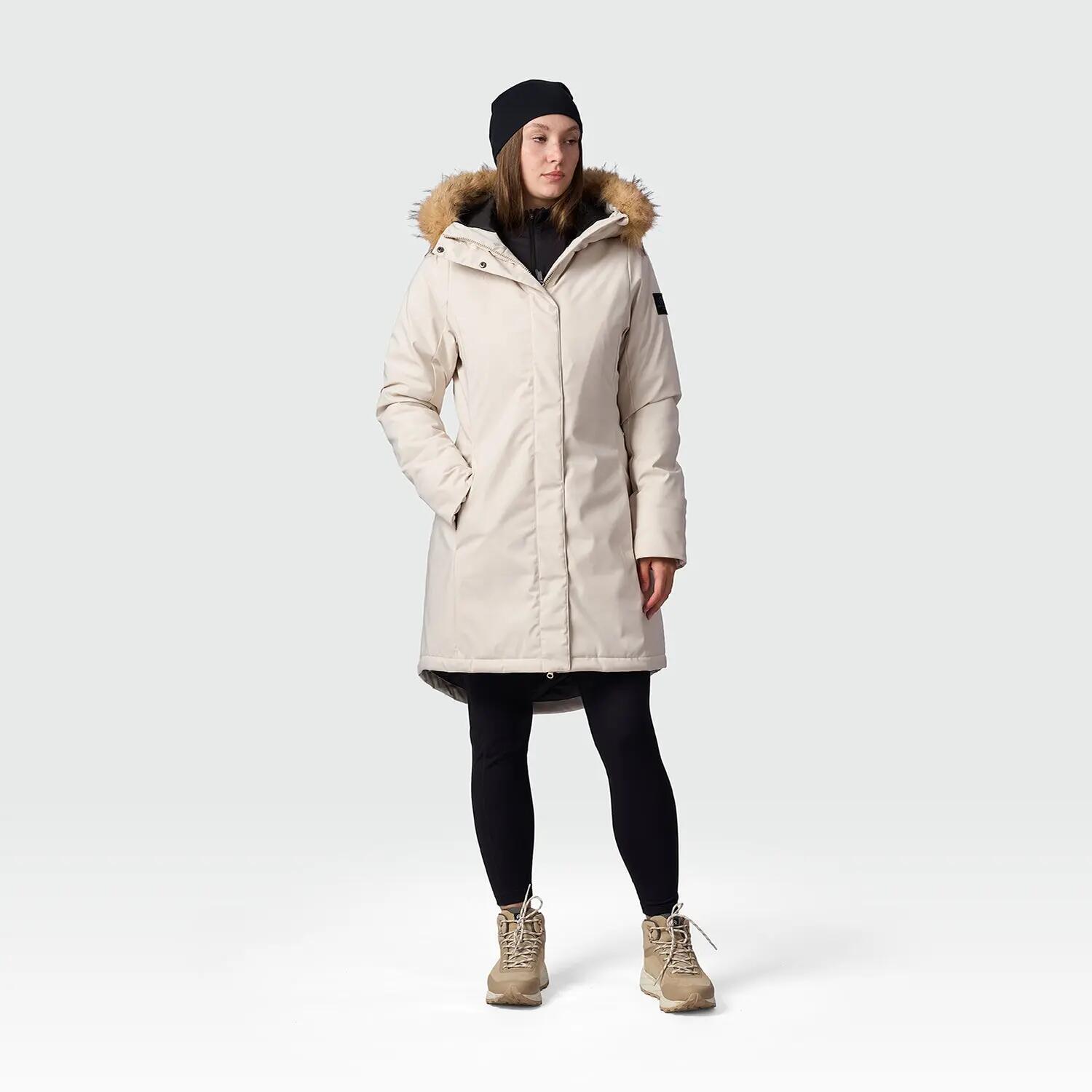 GISEL dámská dlouhá zateplená bunda s kapucí 4/8