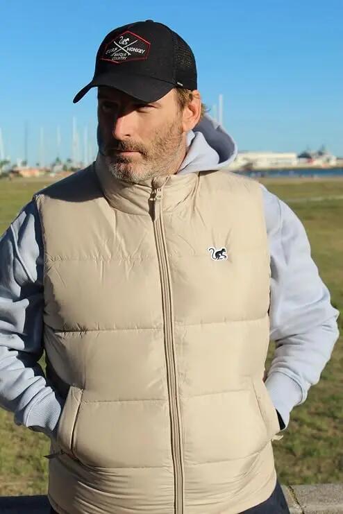 Gilet matelassé - Polyester recyclé - Homme/Femme (Beige) 2/7