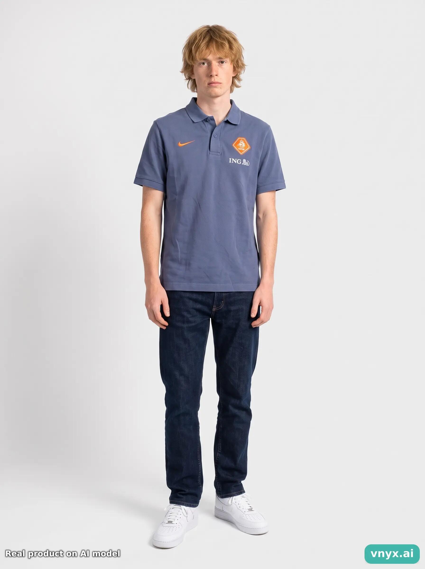 Second Life - Vintage Nike Slate Blue Polo Shirt Men M 6/6