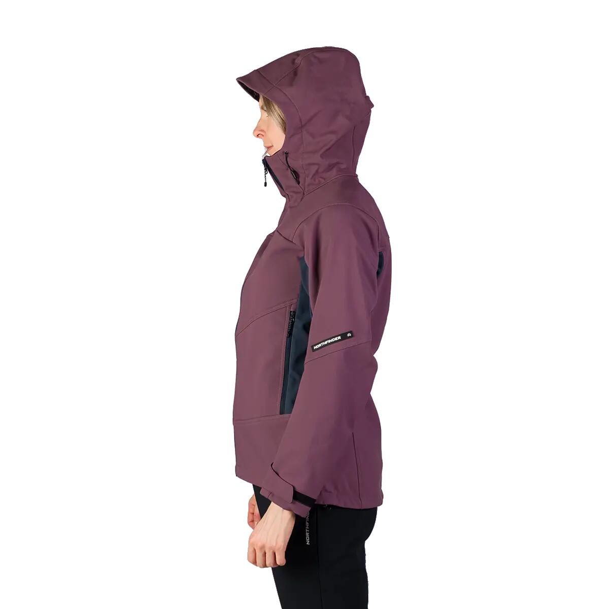 Dámská outdoorová softshellová bunda s kapucí 3L CHANDRA 3/12