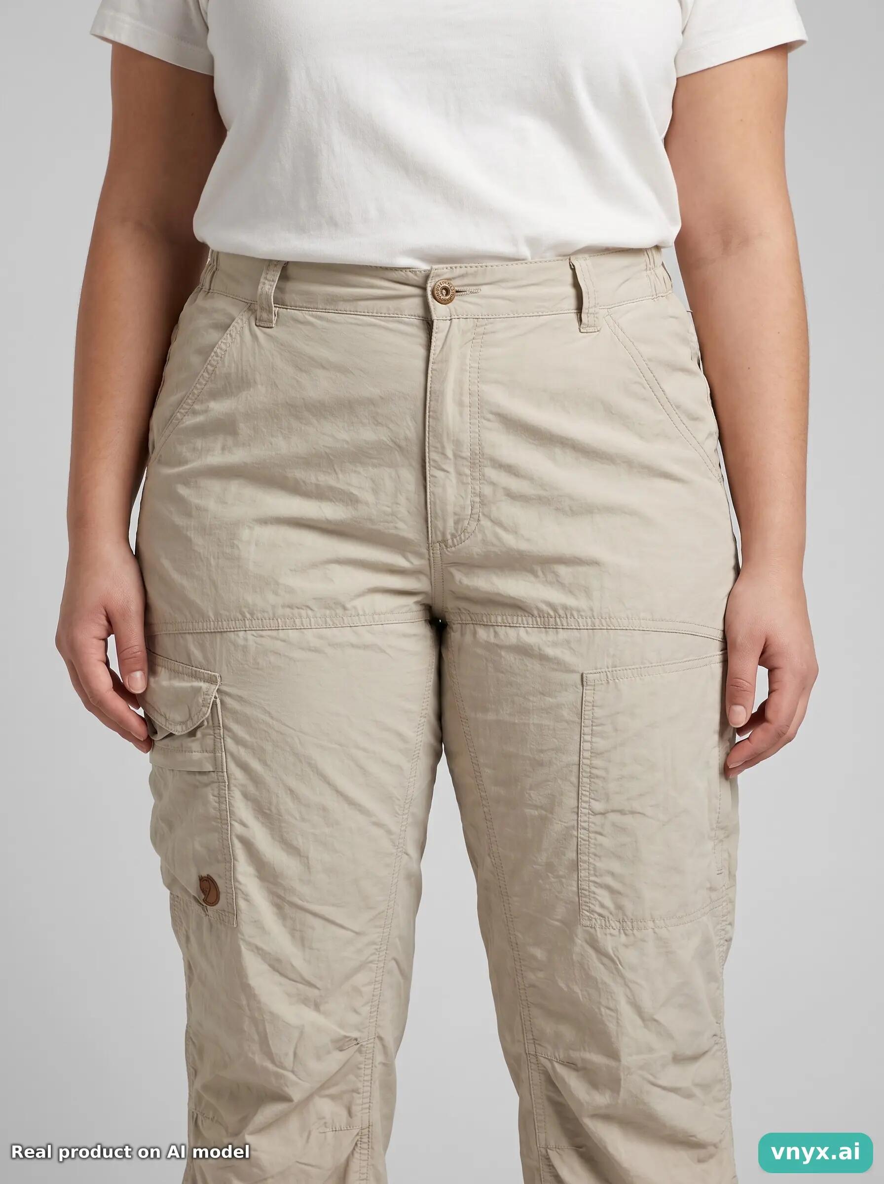 Second Life - Vintage Fjällräven Light Beige Trousers Women 33 6/6