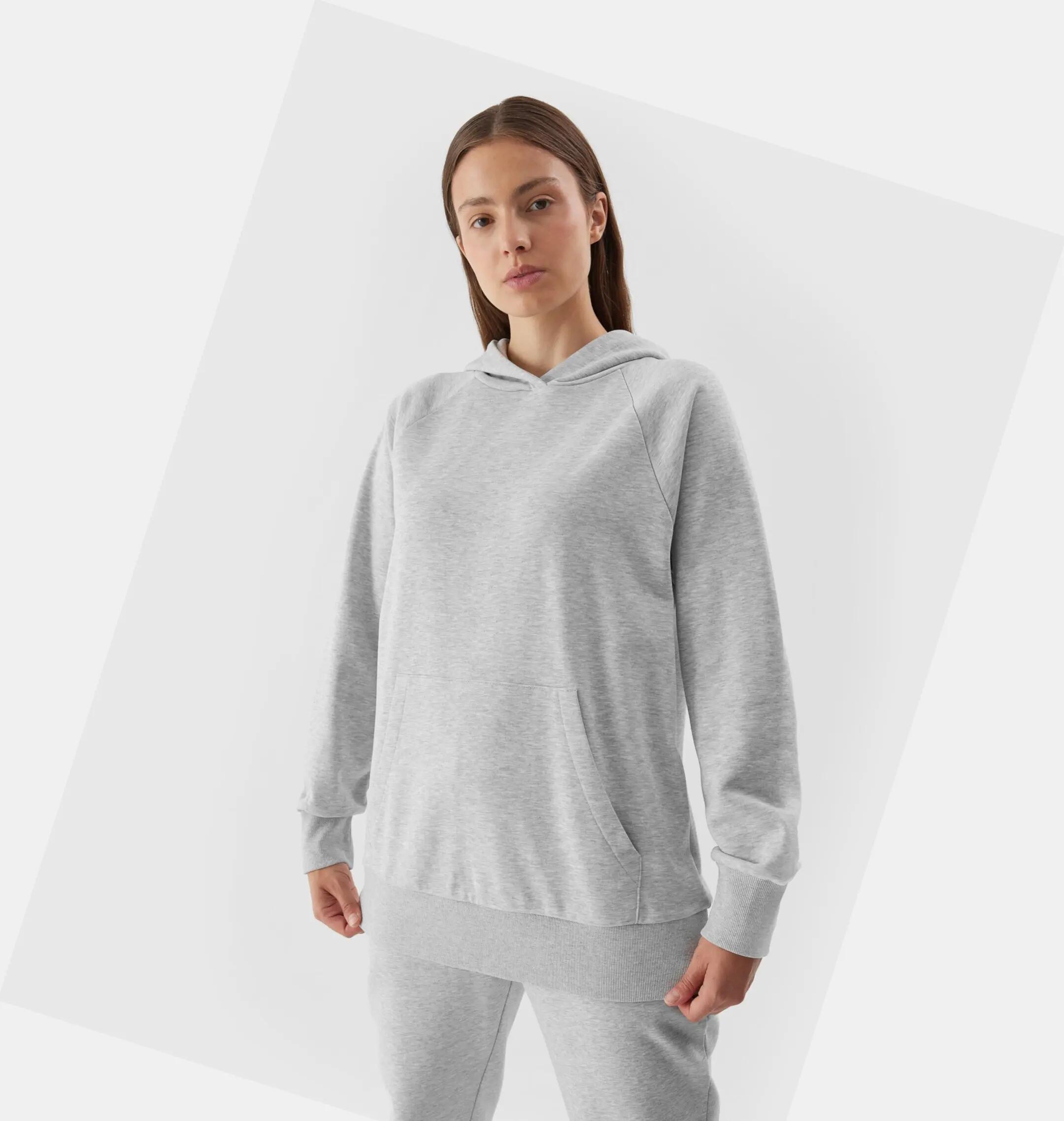 Dames sweater met capuchon, kleur 4F 6/11