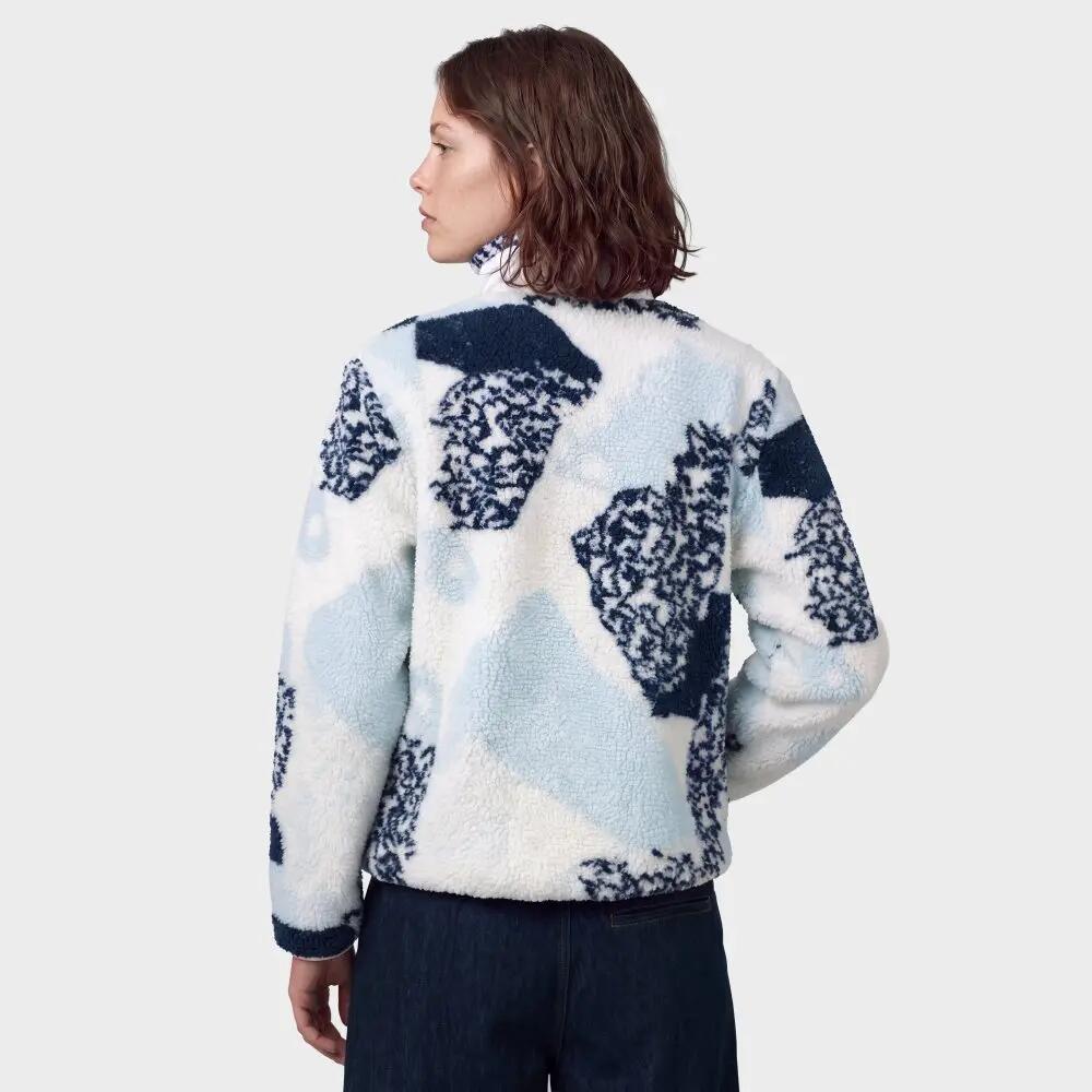 Dames sherpa fleecejack voor Boreas-W Blue Blauw 6/7