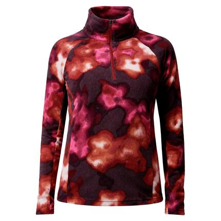 Pullover kuschelig-weich Damen - Glacial™ IV Print 1/2 Zip