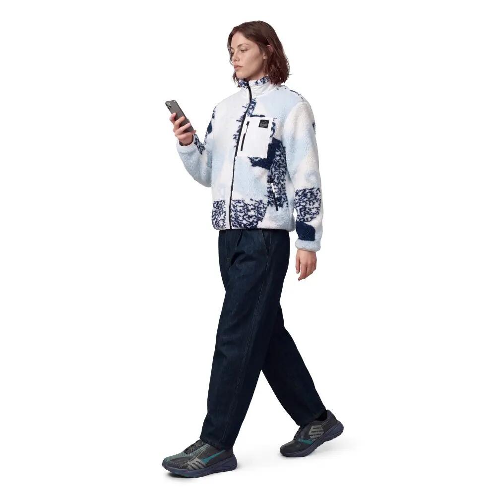 Dames sherpa fleecejack voor Boreas-W Blue Blauw 3/7
