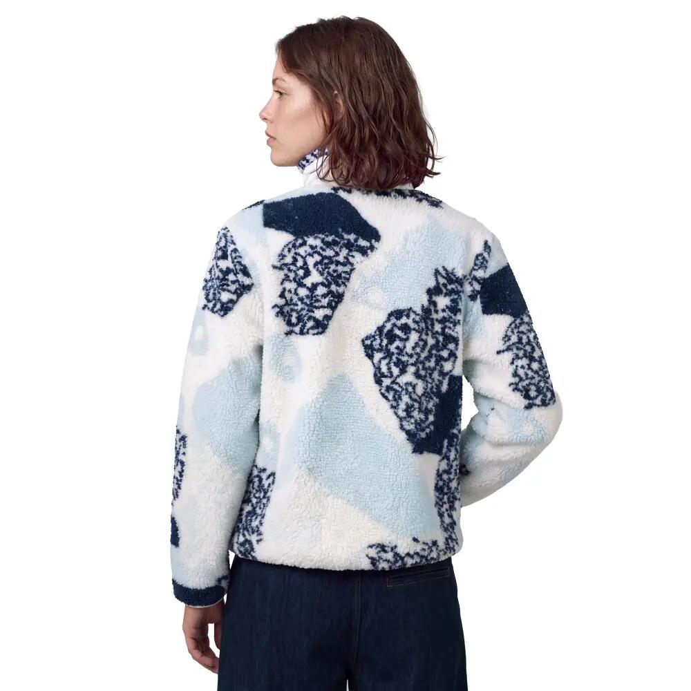 Dames sherpa fleecejack voor Boreas-W Blue Blauw 2/7