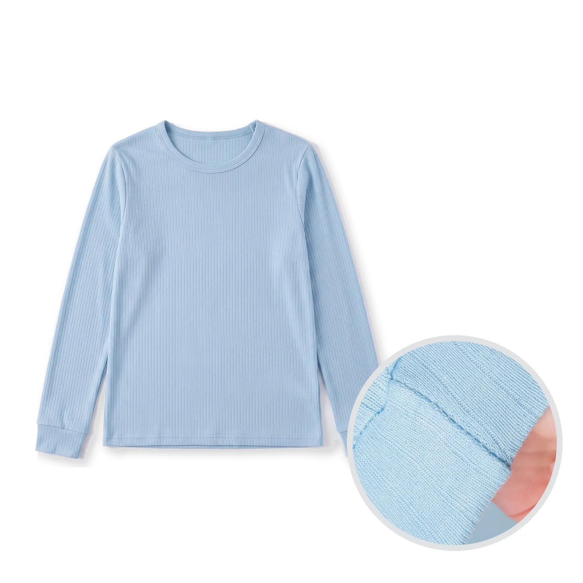 Damen Ski Unterhemd Funktionsshirt Langarm mit Innenfleece Baumwollmix 3er Pack 3/6