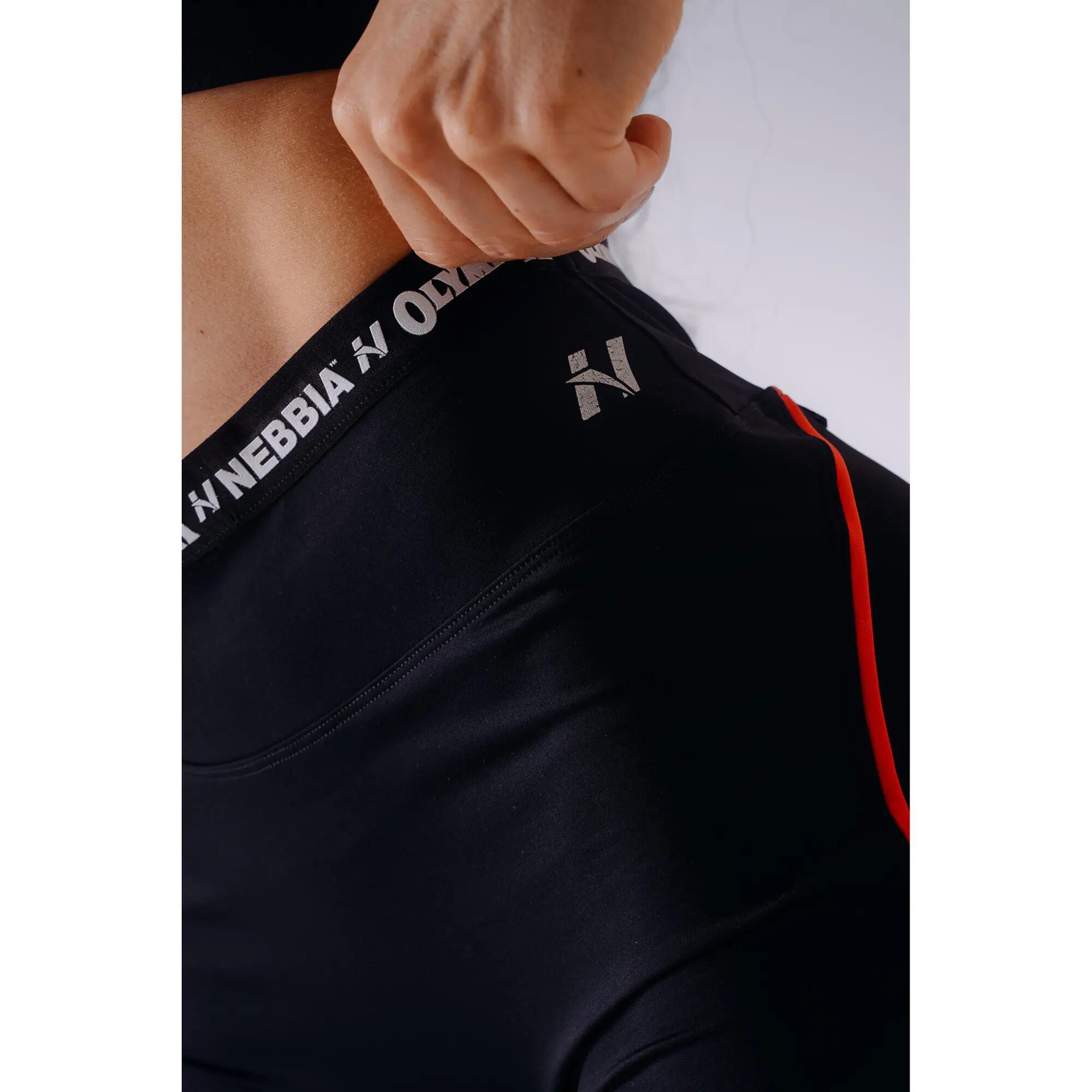 NEBBIA x O High-Waist Shorts 937 Schwarze 4/5