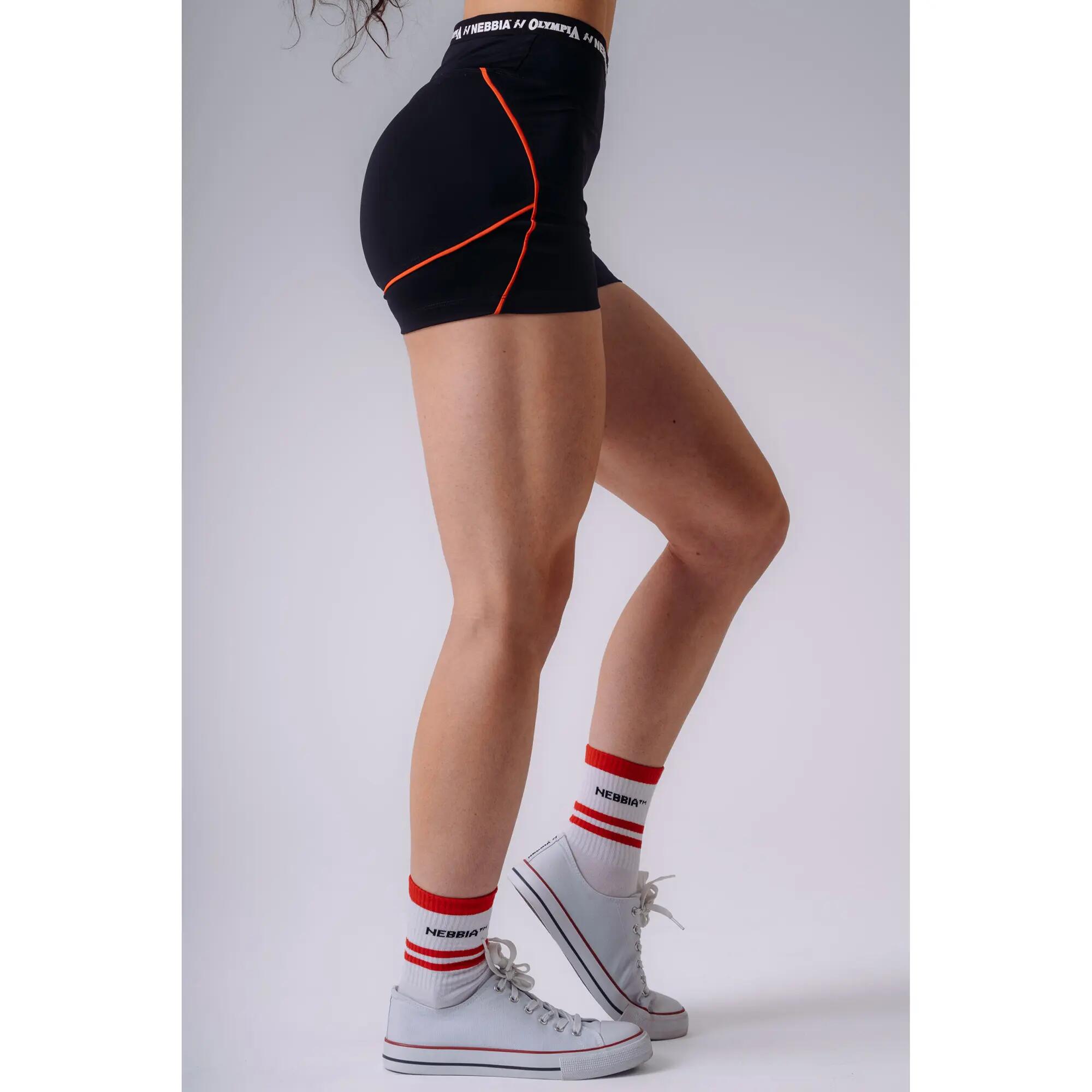 NEBBIA x O High-Waist Shorts 937 Schwarze 2/5
