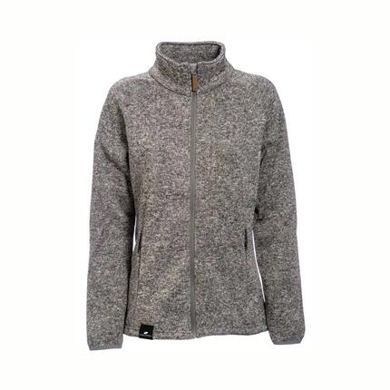 Strick Fleecejacke mit Pile ohne Kapuze