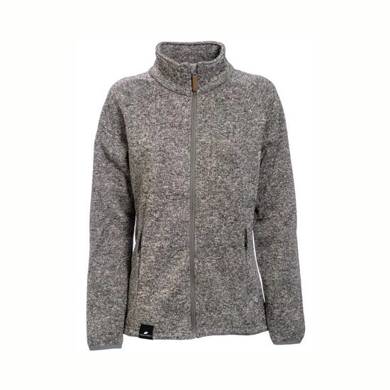 Strick Fleecejacke mit Pile ohne Kapuze