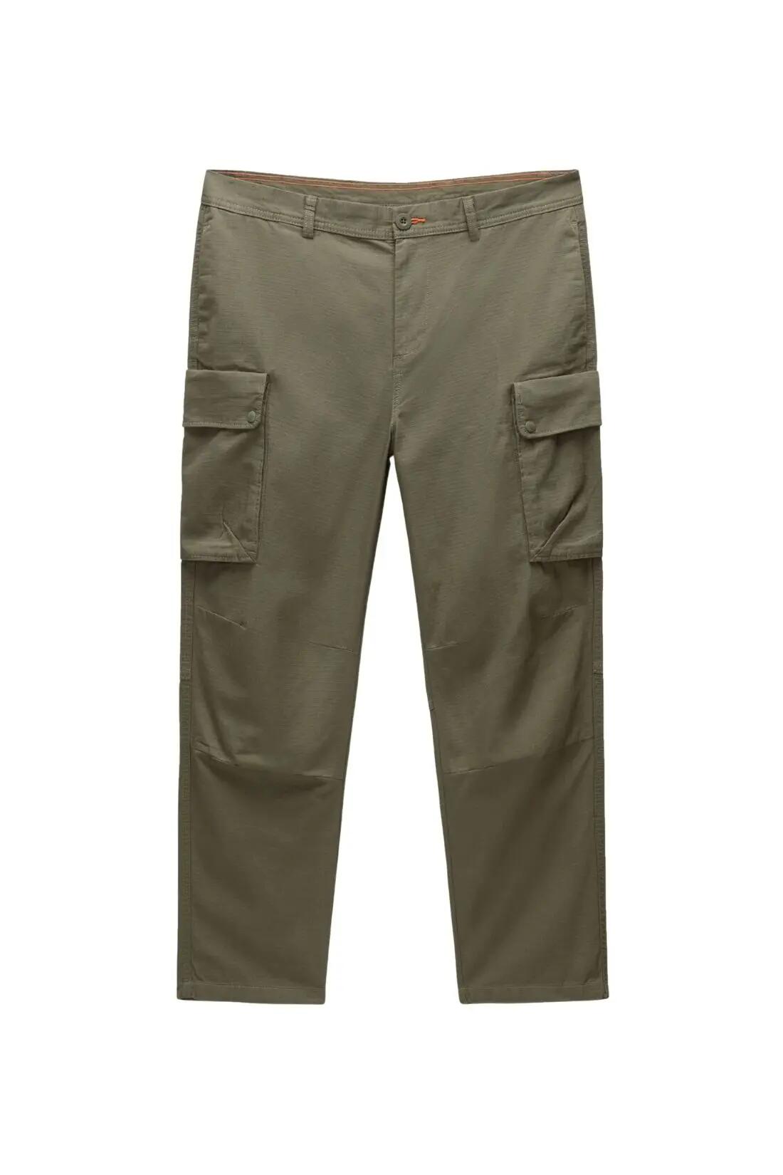 Cargo broek - heren - 6 zakken - Tures - legergroen 2/4